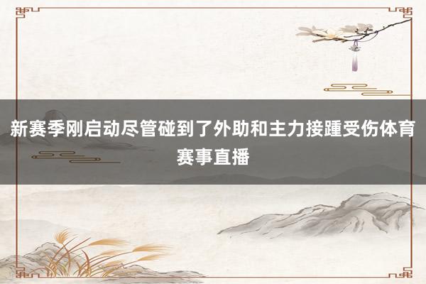 新赛季刚启动尽管碰到了外助和主力接踵受伤体育赛事直播