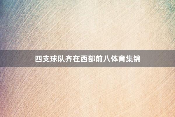 四支球队齐在西部前八体育集锦