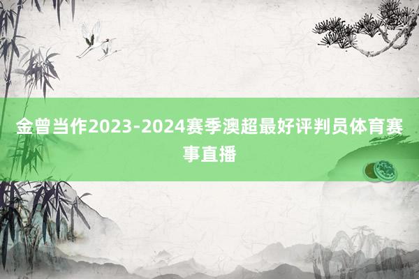 金曾当作2023-2024赛季澳超最好评判员体育赛事直播