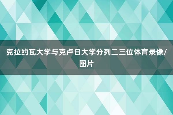 克拉约瓦大学与克卢日大学分列二三位体育录像/图片
