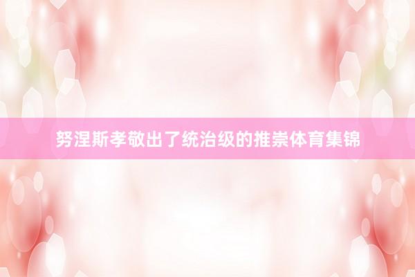 努涅斯孝敬出了统治级的推崇体育集锦