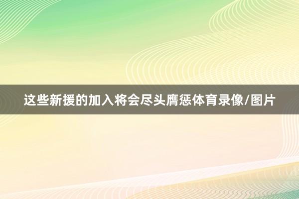这些新援的加入将会尽头膺惩体育录像/图片