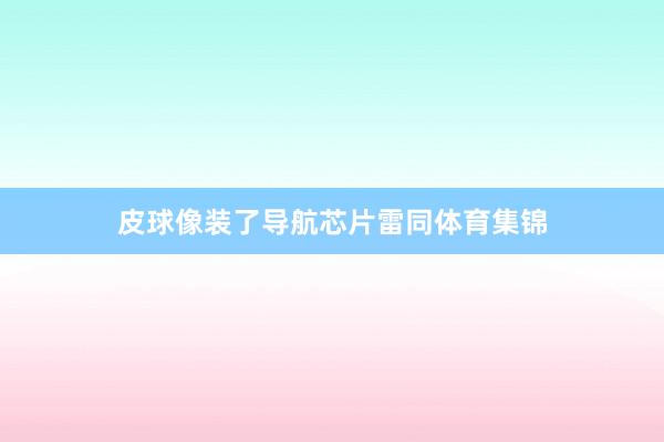 皮球像装了导航芯片雷同体育集锦
