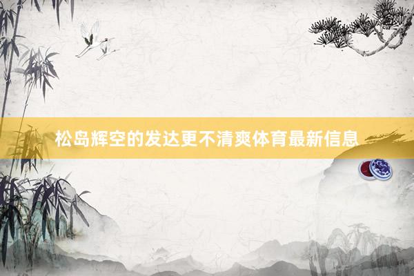 松岛辉空的发达更不清爽体育最新信息