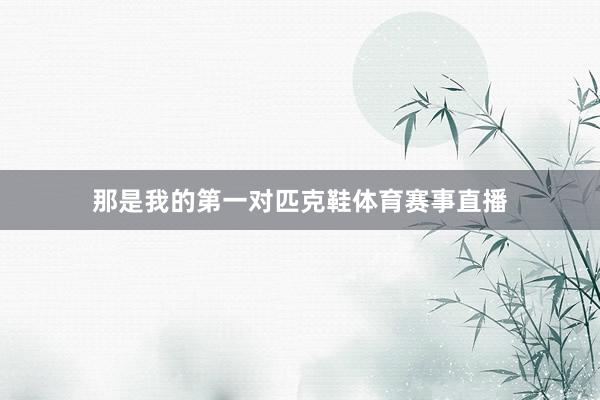 那是我的第一对匹克鞋体育赛事直播