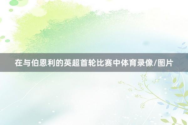 在与伯恩利的英超首轮比赛中体育录像/图片