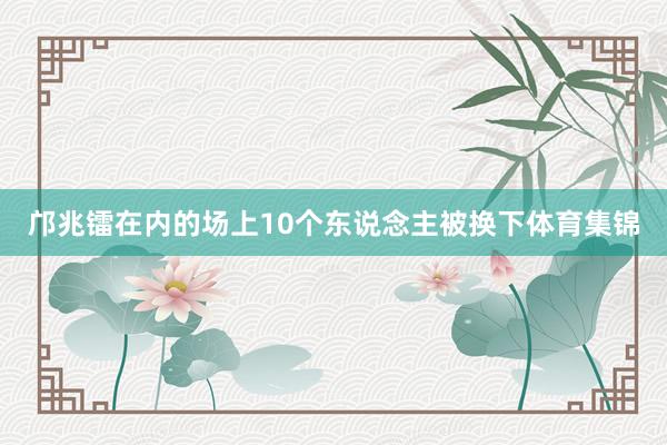 邝兆镭在内的场上10个东说念主被换下体育集锦