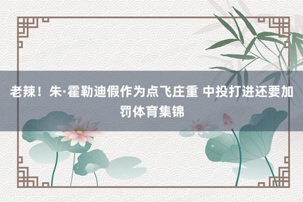 老辣！朱·霍勒迪假作为点飞庄重 中投打进还要加罚体育集锦