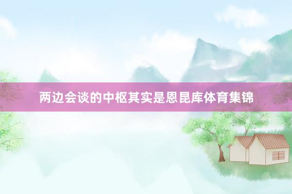 两边会谈的中枢其实是恩昆库体育集锦