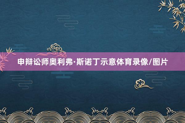 申辩讼师奥利弗·斯诺丁示意体育录像/图片